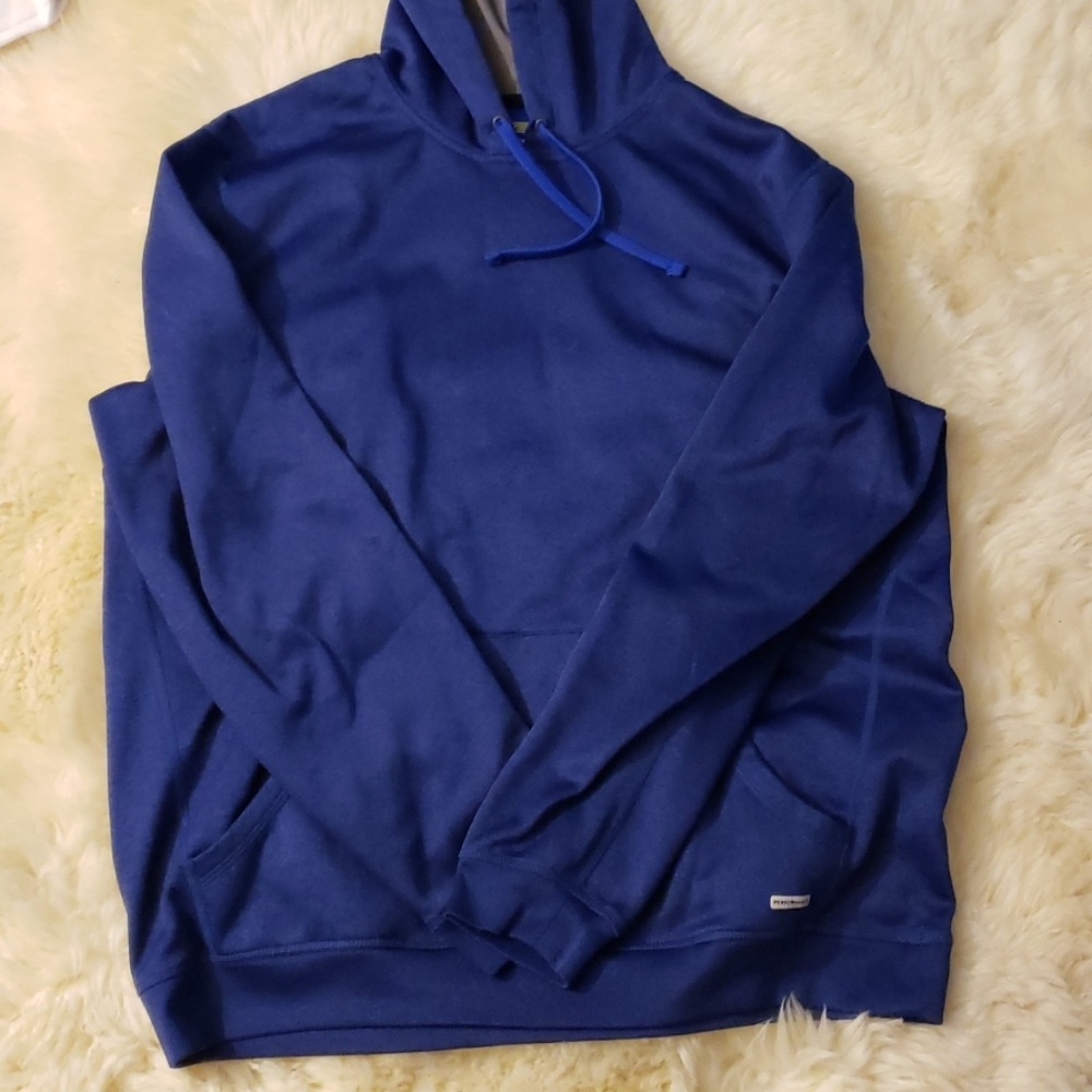 Blue hoodie
